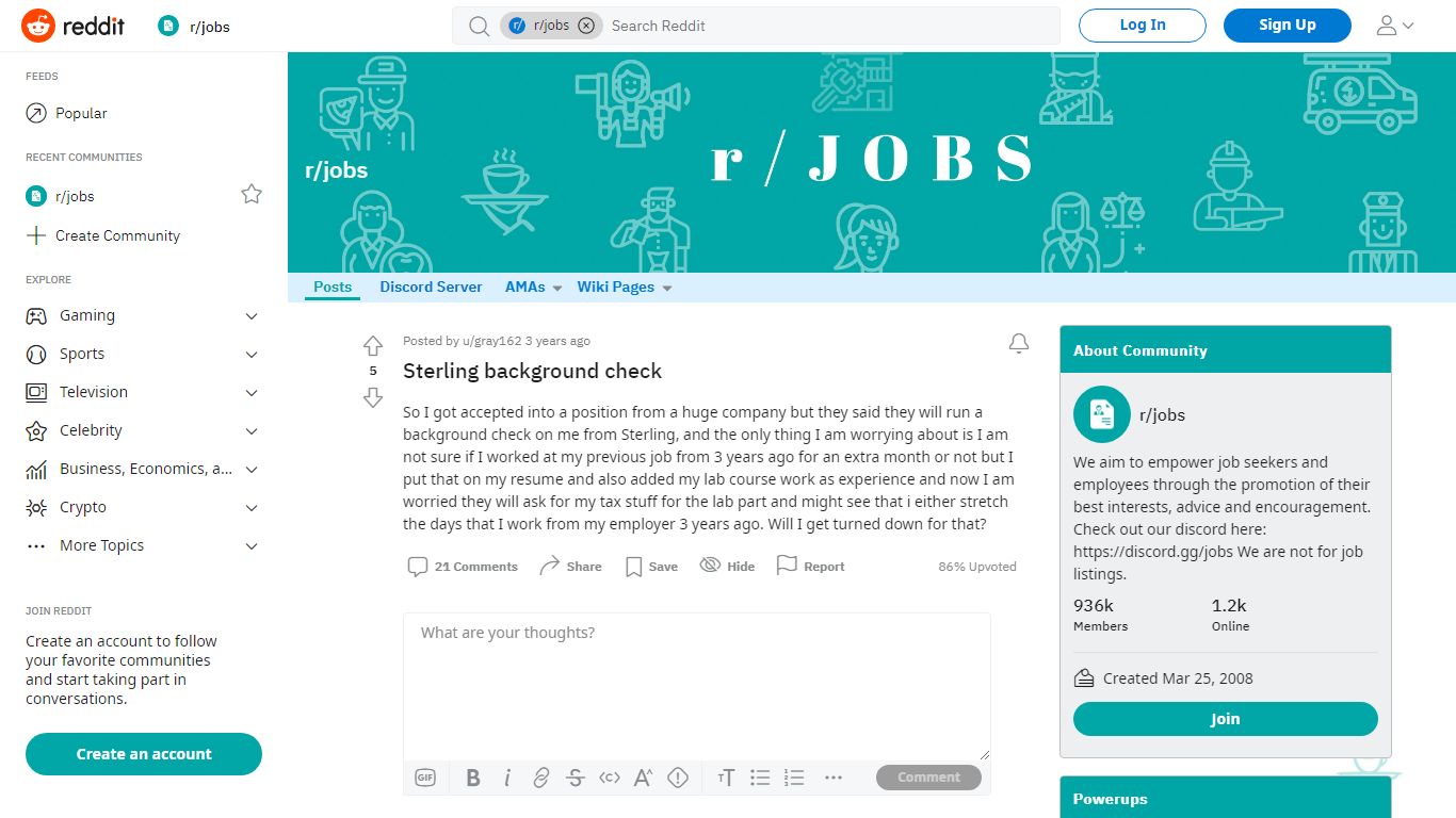Sterling background check : jobs - reddit